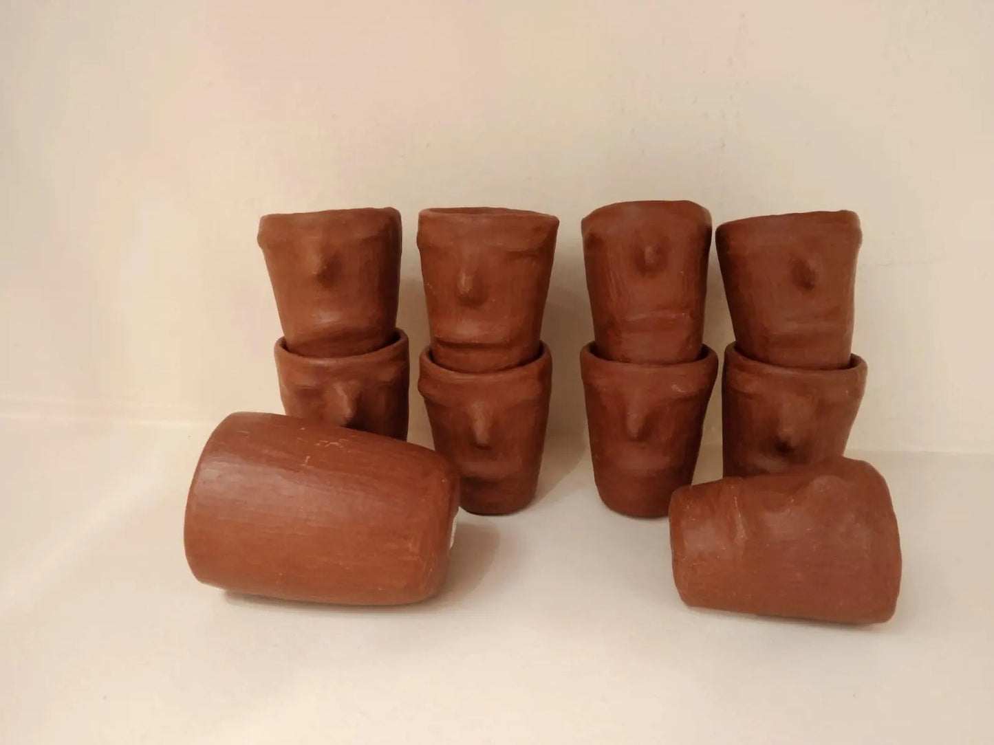 Juego de Vasos de Mezcal de Barro Rojo – San Marcos Tlapazola