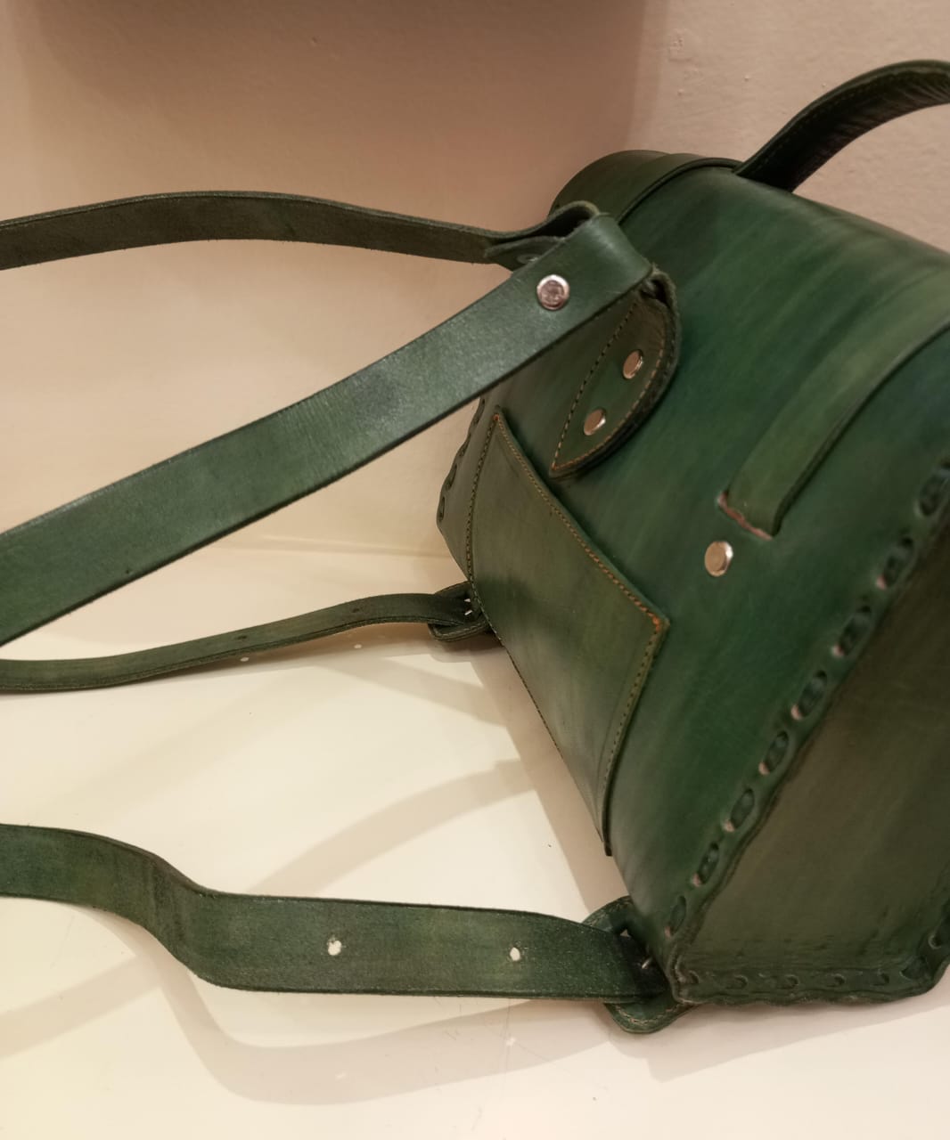 Mochila Escolar de Cuero