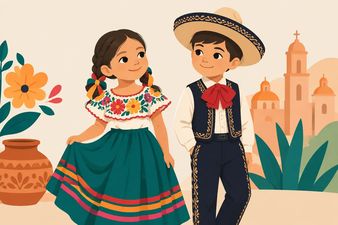 Ropa infantil mexicana con historia y color