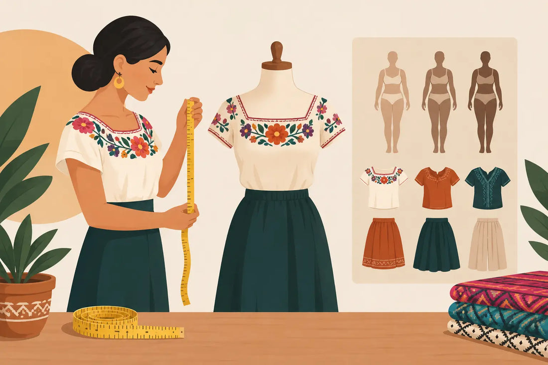 Guía de tallas mexicanas para prendas artesanales