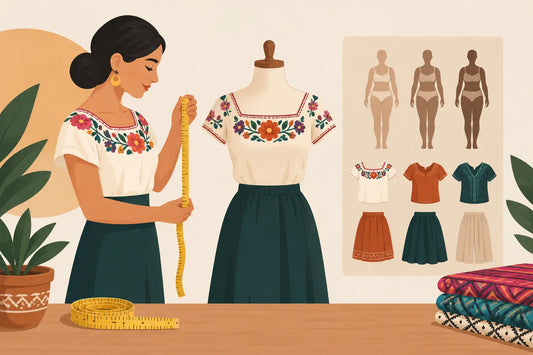 Guía de tallas mexicanas para prendas artesanales