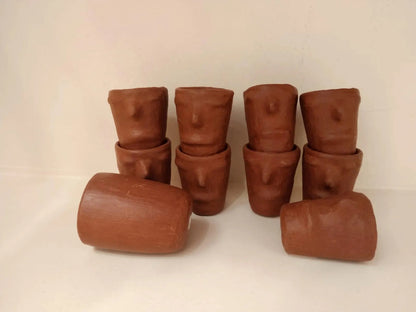 Juego de Vasos de Mezcal de Barro Rojo – San Marcos Tlapazola