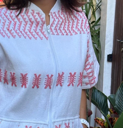 Jumpsuit hecho en telar de cintura- Pieza Artesanal Única