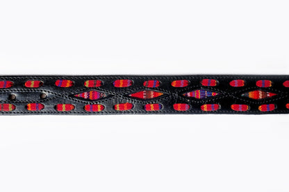 Woven belt, cinturón artesanal tejido,multicolored leather cotton artisanal belt, boho belt, bohemian folk mexican belt,weave leather belt