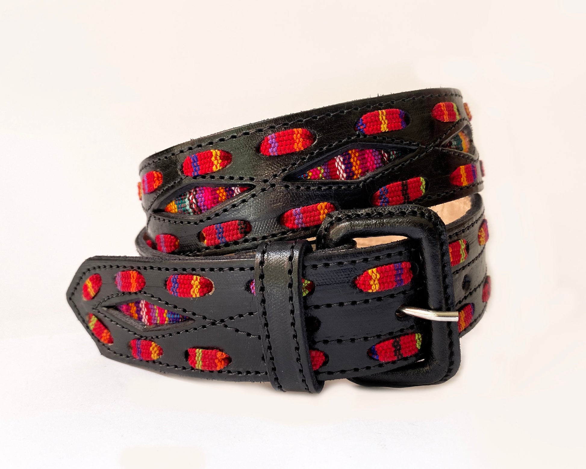 Woven belt, cinturón artesanal tejido,multicolored leather cotton artisanal belt, boho belt, bohemian folk mexican belt,weave leather belt