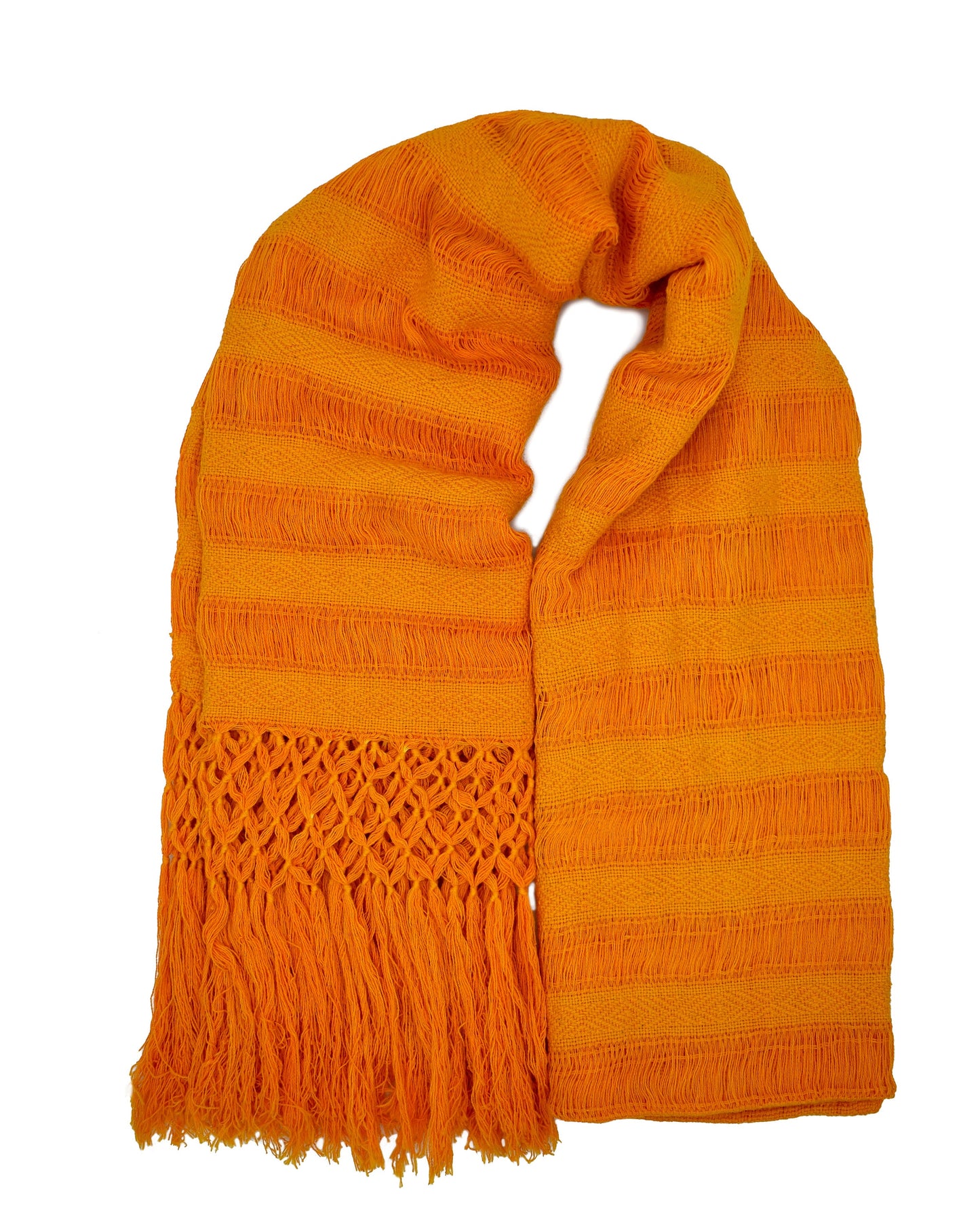 Orange Rebozo Cempasuchil from Oaxaca: Tradition in 100% Cotton"