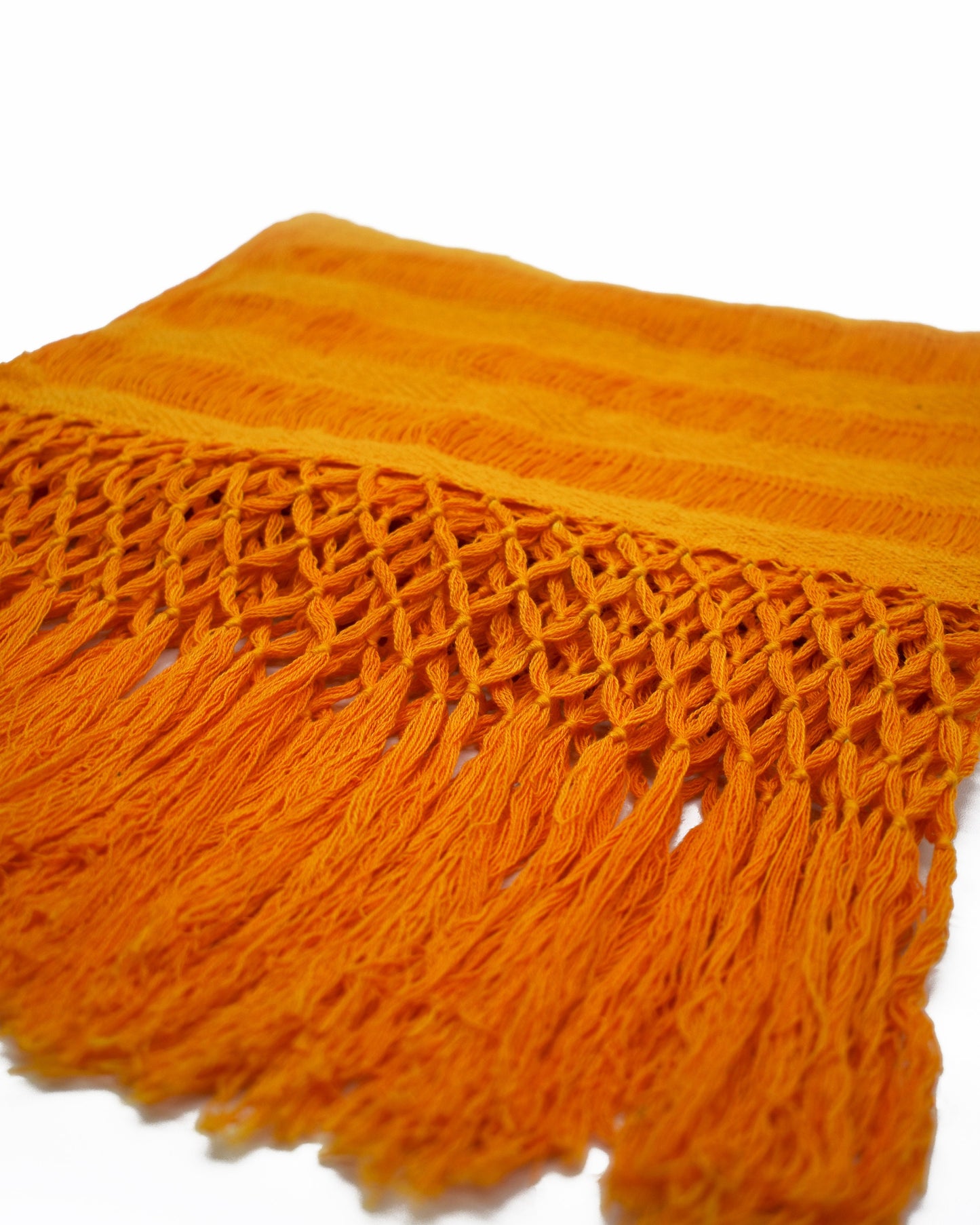 Orange Rebozo Cempasuchil from Oaxaca: Tradition in 100% Cotton"