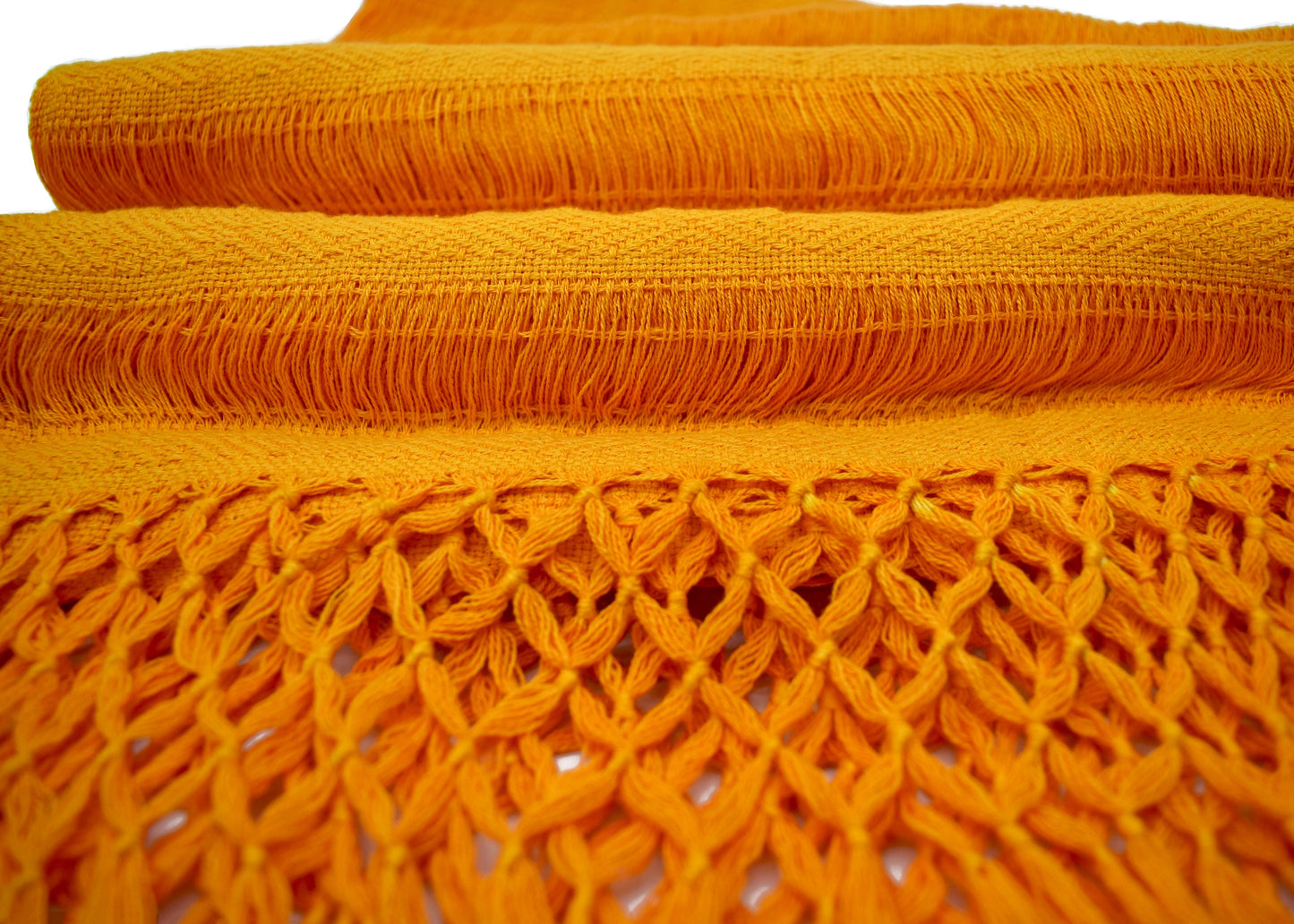 Orange Rebozo Cempasuchil from Oaxaca: Tradition in 100% Cotton"