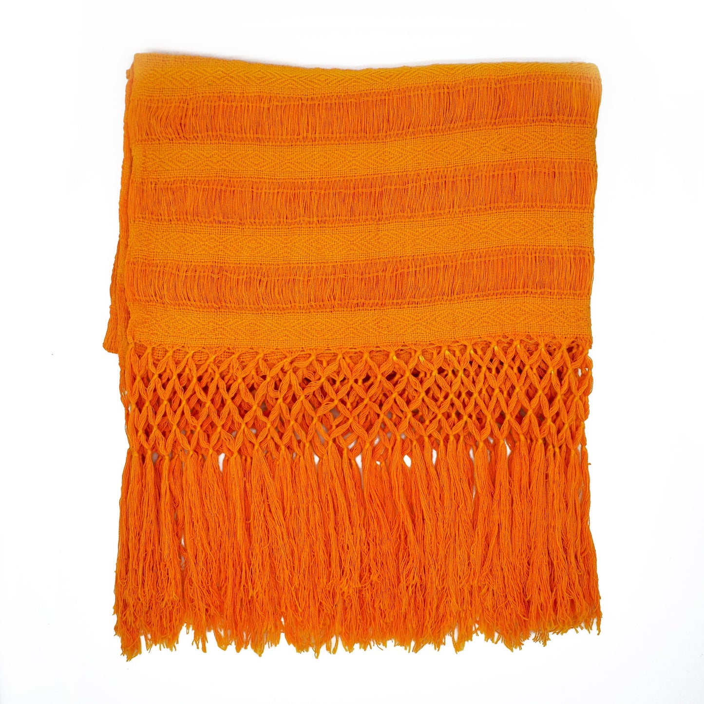 Orange Rebozo Cempasuchil from Oaxaca: Tradition in 100% Cotton"