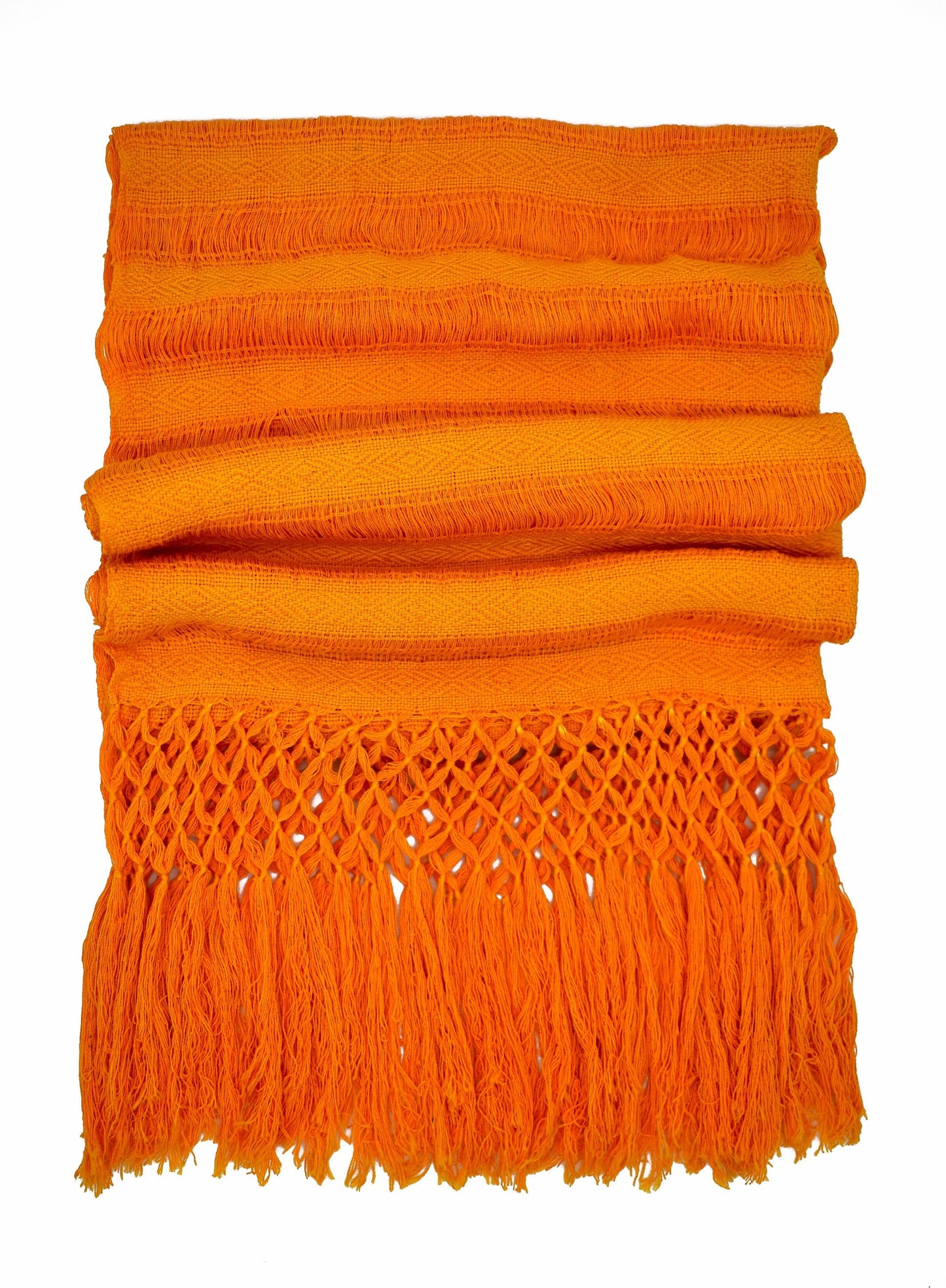 Orange Rebozo Cempasuchil from Oaxaca: Tradition in 100% Cotton"