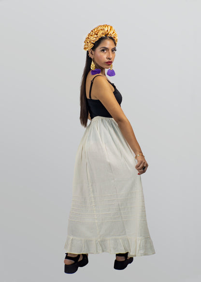 Long Blanket Skirt Hand Dyed in Oaxaca: Authenticity and Versatility