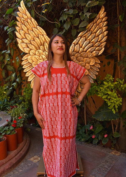 Mexican dress, huipil loom, Oaxacan dress, hippie dress, boho mini dress, long dress, beach kaftan, bohemian, bohemian dress, mini kaftan