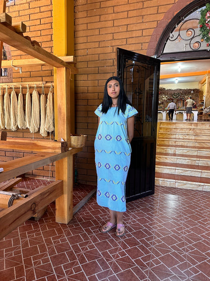 Mexican dress, huipil loom, Oaxacan dress, hippie dress, boho mini dress, long dress, beach kaftan, bohemian, bohemian dress, mini kaftan